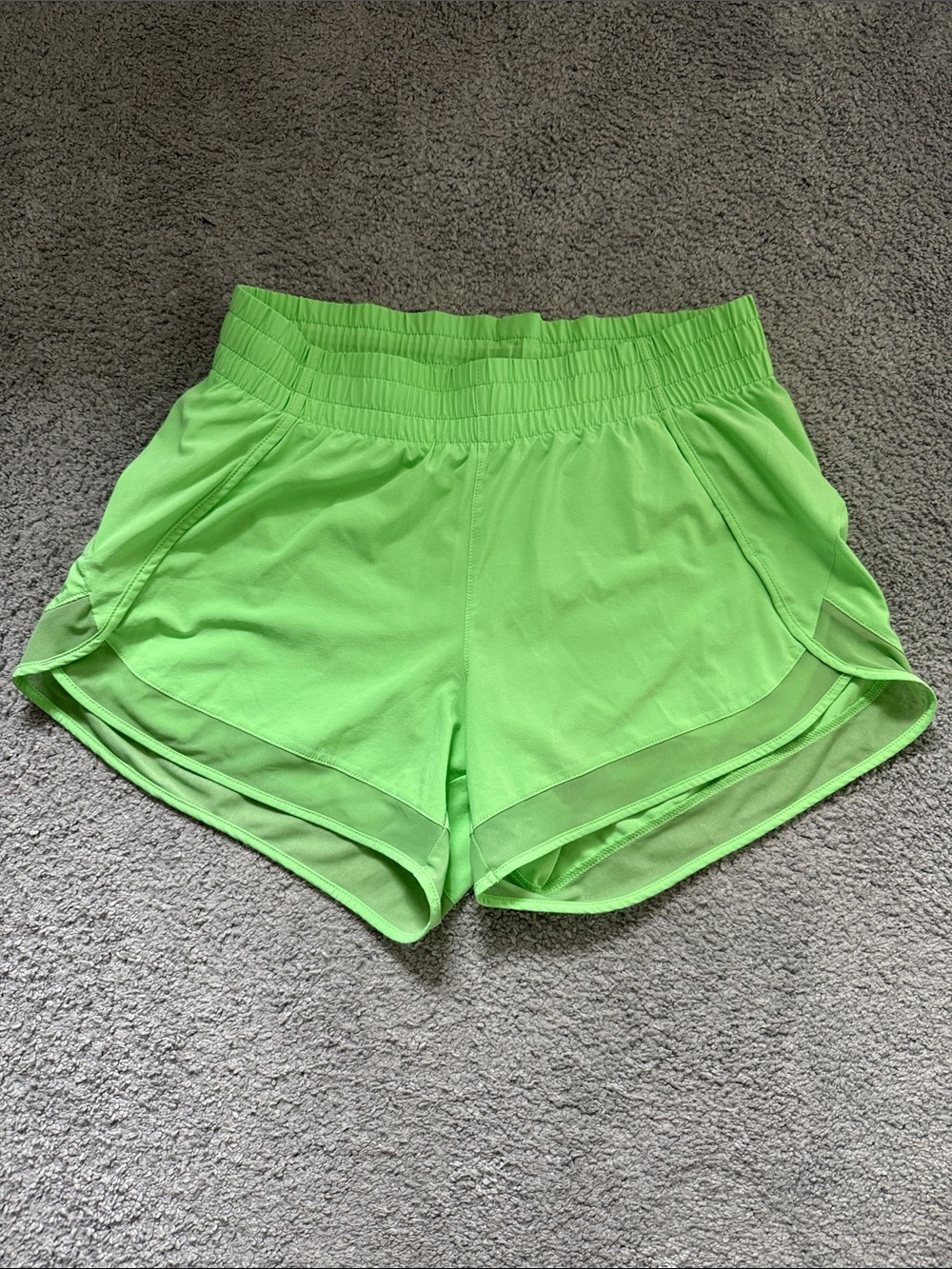 Athleta Neon Lime Running Shorts